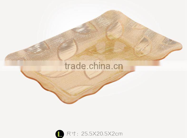 BPA free food safe acrylic fruit plate dry fruit plate