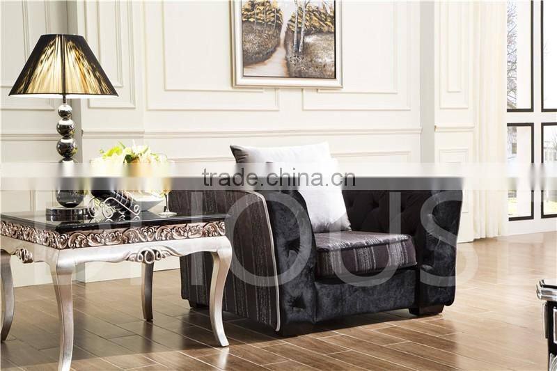 new classic style sofa with buttons fabric sofa set Hot-Sale Living Room sofa