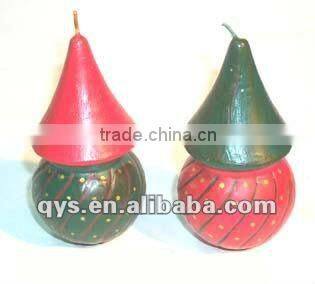 multicolour calabash decorative candle