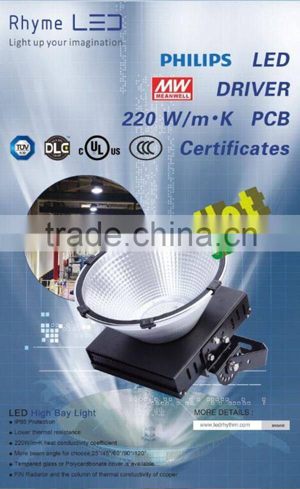 200W 30W-600W CE RoHS Mean Well driver led high bay light