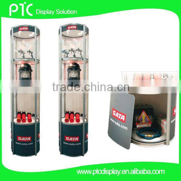 4 layers round portable promotion advertising tower