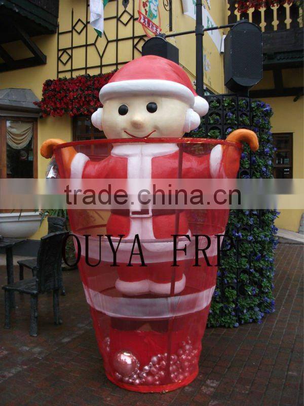 Resin craft,Christmas snowman resin decoration