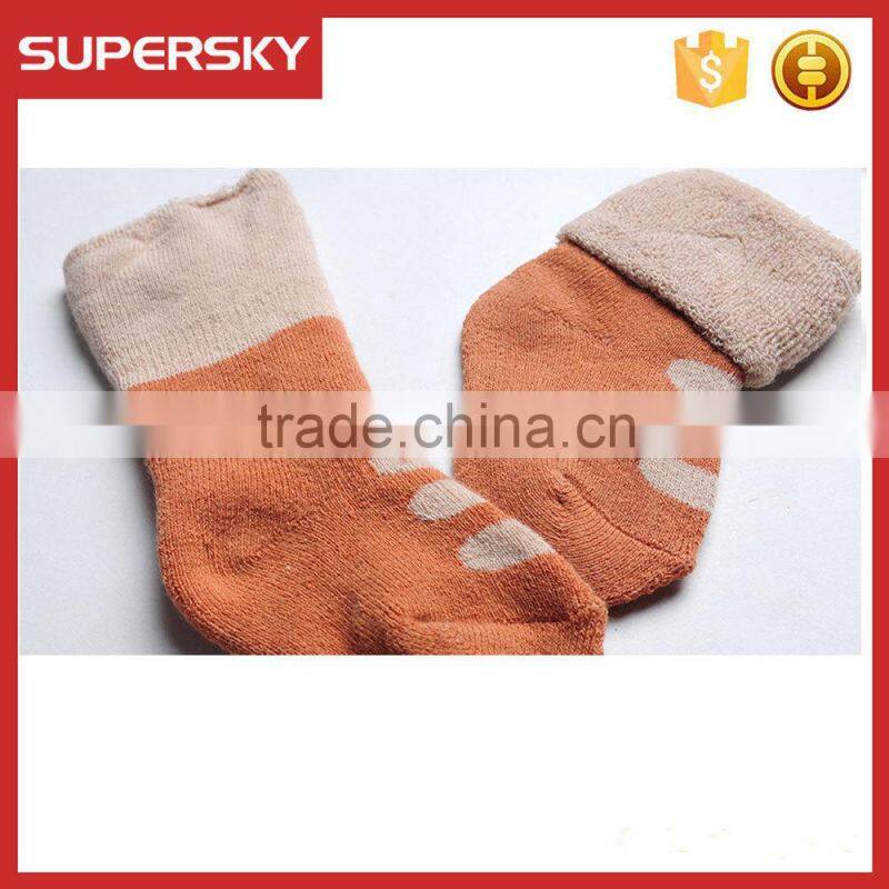 V-265 Colorful unisex-baby newborn soft pretty baby cartoon boot socks with pile loop