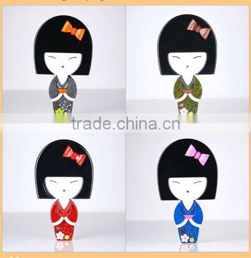 Factory wholesale hair ornament beautiful fashion hair accessory headwear kids gift fashion japan lady cosmetic mirror