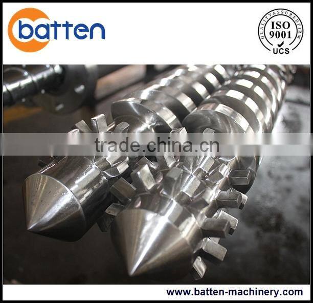 PVC pipe parallel twin screw and barrel plastic extruder machine