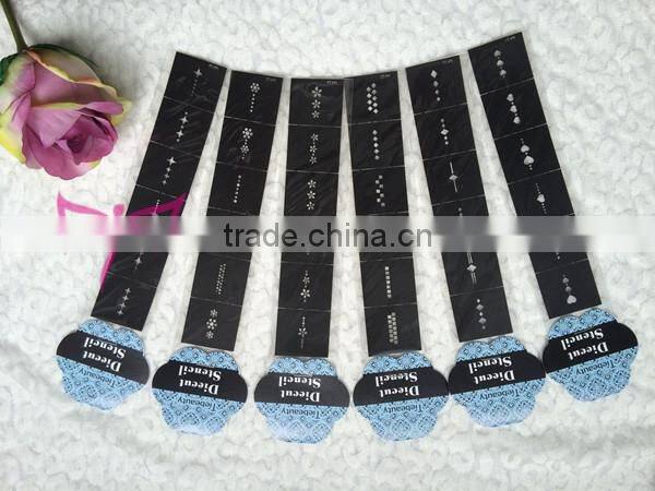 Arrows in mess nail art template cartoon hollow out nail art sticker nail art stencil factory