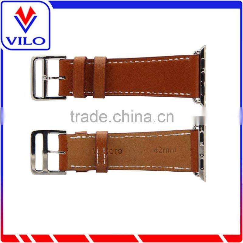 The Wholesale Extra Long Genuine Leather Band Double Tour Bracelet Leather watchband for Apple Watch