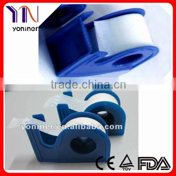 paper tape with blue dispenser