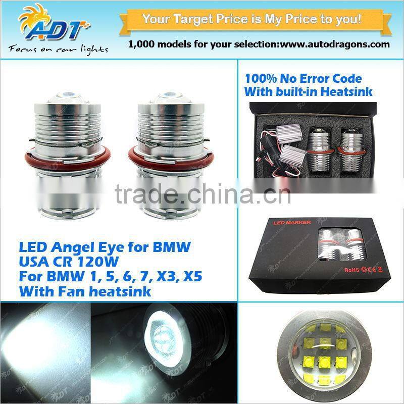 120W USA CR LED Marker, Angel Eye Halo Light Bulb for BMW E39 5-Series E59 E53 E60 E63 E64 E65