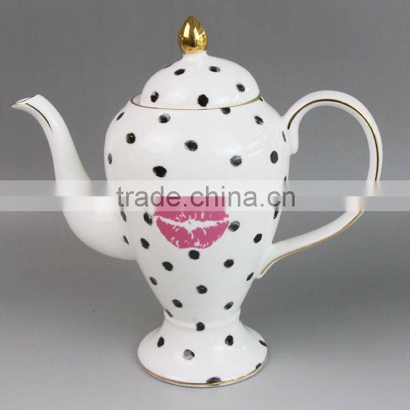 ceramic pink antique coffee pot, ceramic coffee pot, vacuum coffee pot