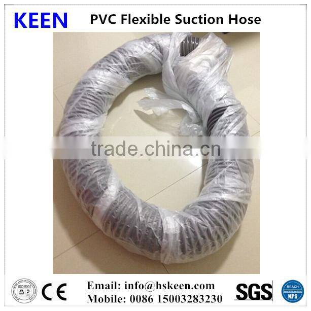Anti aging PVC plastic pipe, sand pumping pipe, PVC hose HSKEEN