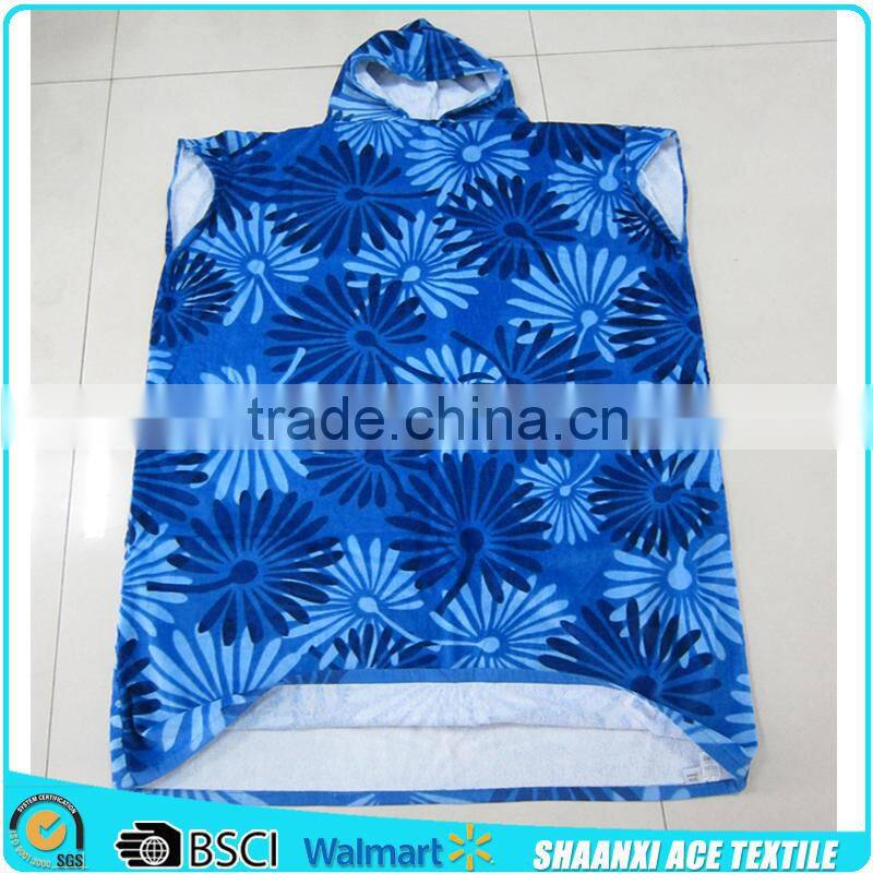 100% cotton terry one color Adult size robe towel plain woven adult robe towel