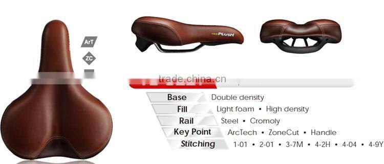 Velo Soft Brown Bicycle Big Saddle