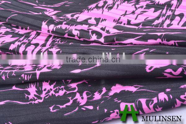 Shaoxing Mulinsen fabric manufacturer cheap satin with twist textile fabric design latest