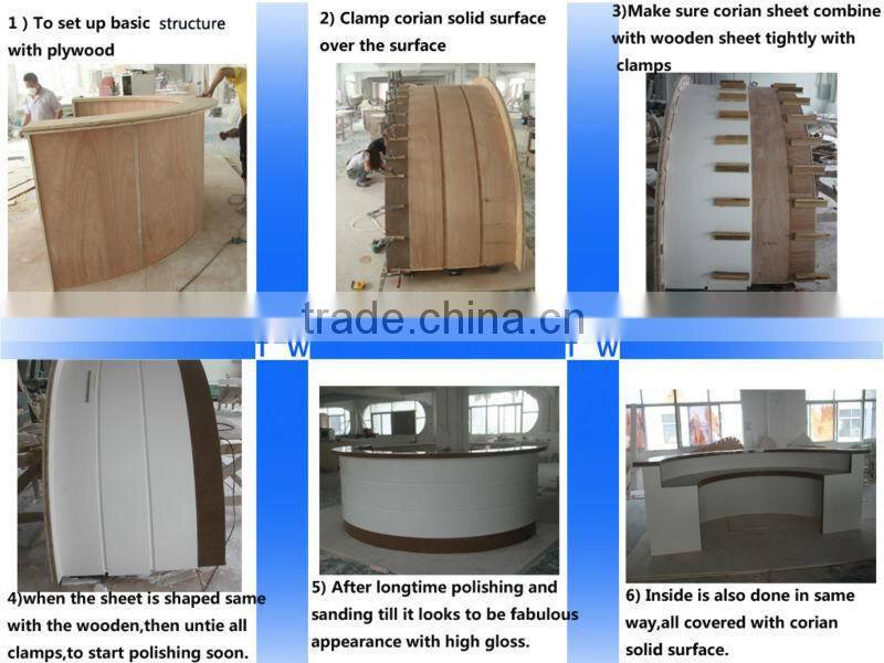 Tell World Modern Cheap Reception Counter Modern Desks