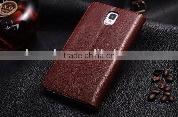 High quality factory direct selling for samsung note 3 leather stand case