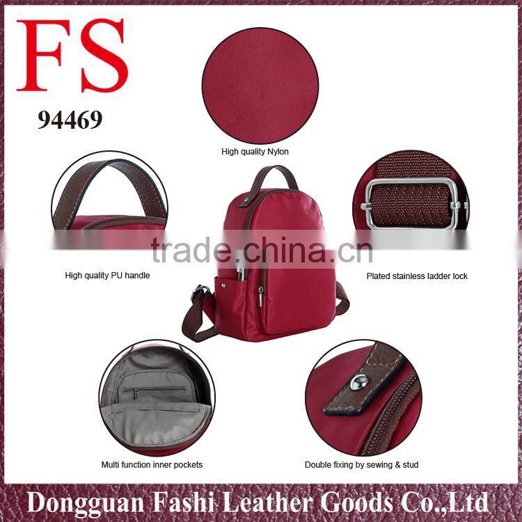 2016 Factory exporter wholesale women nylon backpack ladies