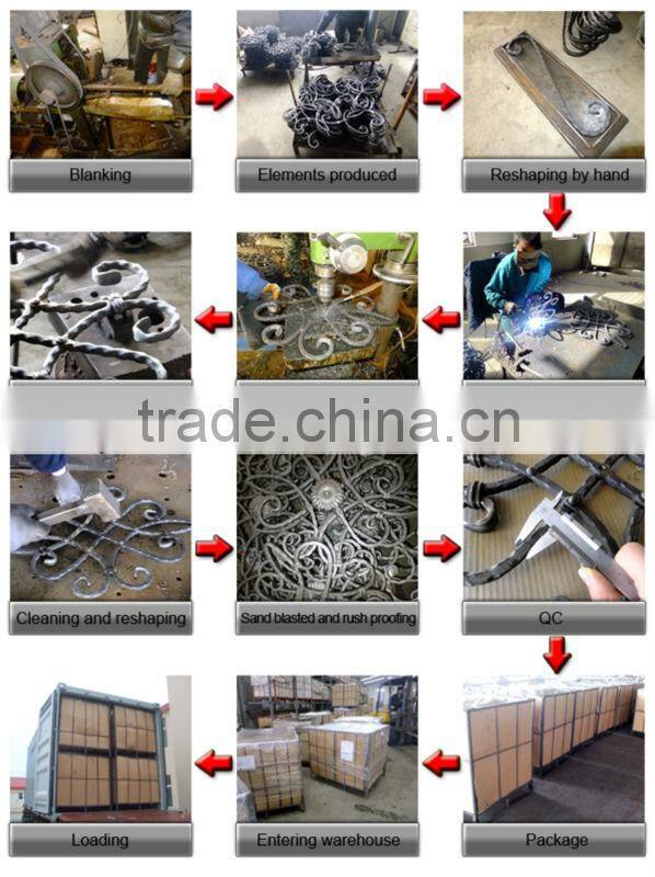 ornamental wrought iron scroll China Qingdao Port in china.cn