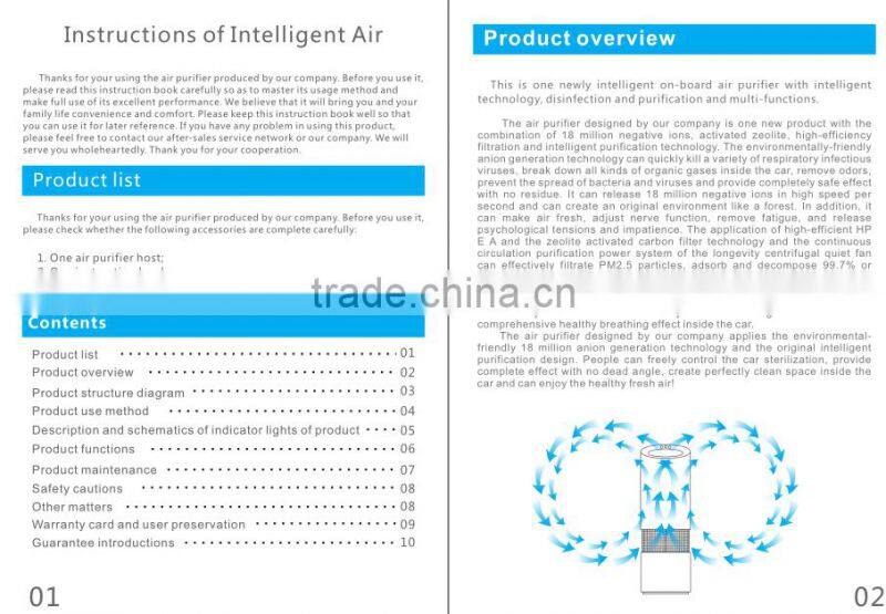 auto electronics air purifier for car