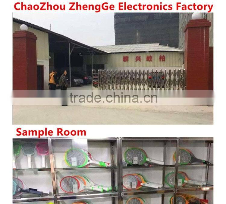 QX809-6 rechargeable electric mosquito bat wire fly swatter Bug Zapper Racket