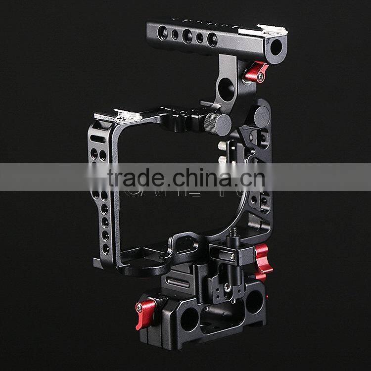 For S ony A7RII A7sII CAME-TV Camera Rig 15mm Rod System