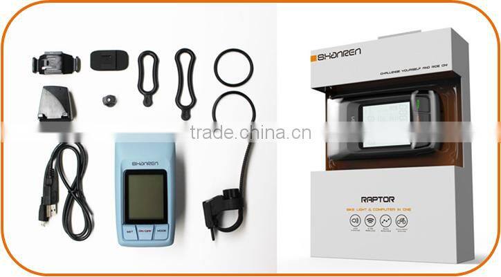 Shanren Raptor 300 LM LED light cycle bicycle parts with smart bike computer