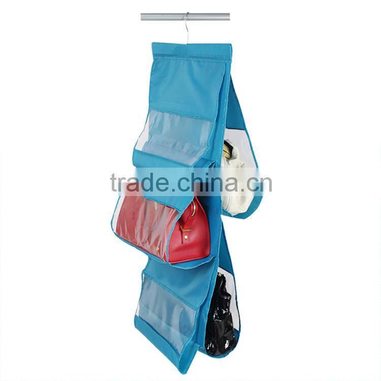 Clear Pockets Hanging Handbag Organizer