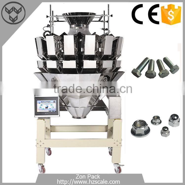 500-2000g Small Hardware 10 Heads Multihead Weigher Screw Weighing Scale