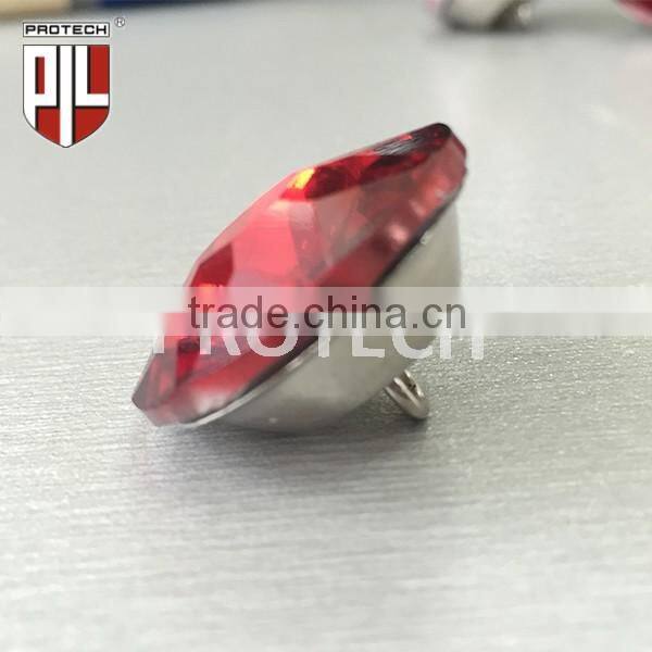 25mm red upholstery crystal buttons for bed manufacturing