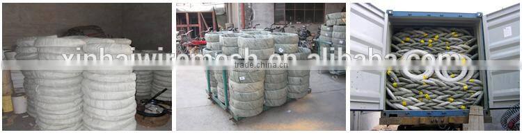 ISO9001 Silver elec-galvanized barbed wire fence for Private Area