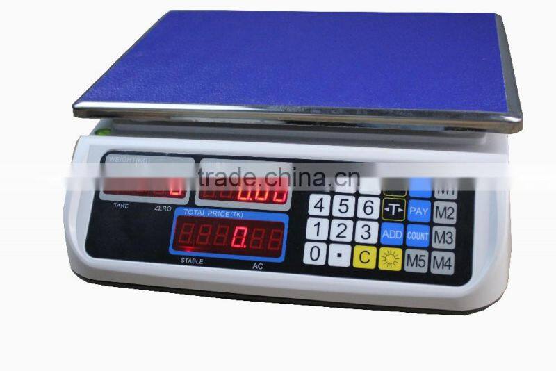 electronic price scale and weighing scale