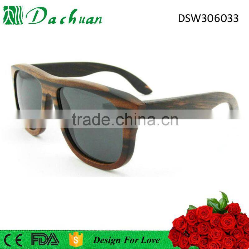 2016 latest design Germany quality 100% natural wood wooden sun glasses