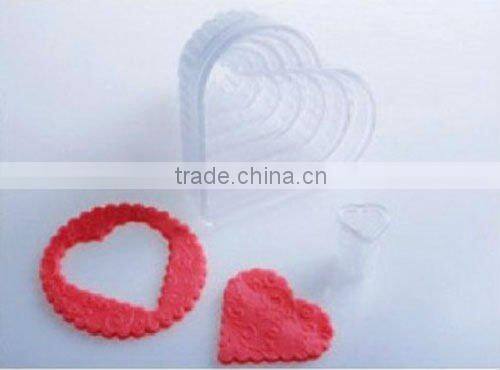 Heart shaped PC cookie cutters,hot selling cookie tools
