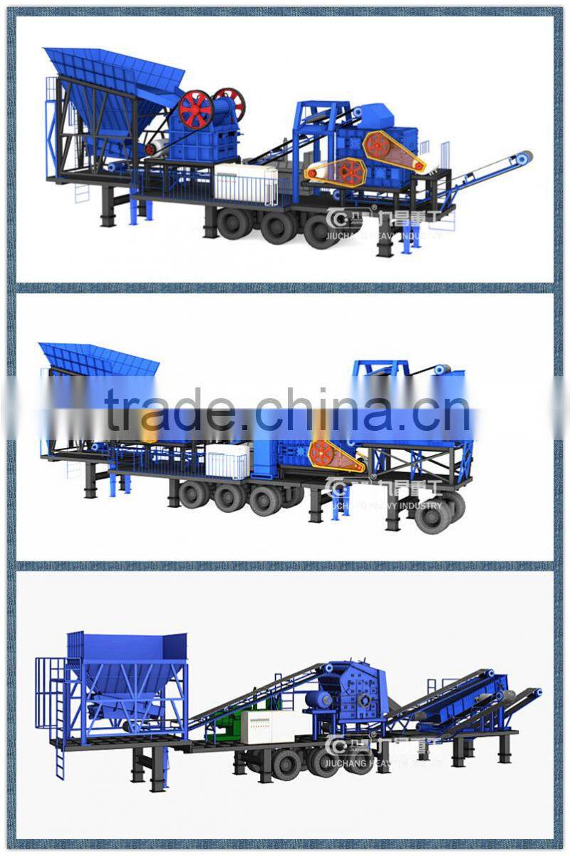 PE Series Mini Crusher Plant Mobile Stone Jaw Crushing Plant With Low Price