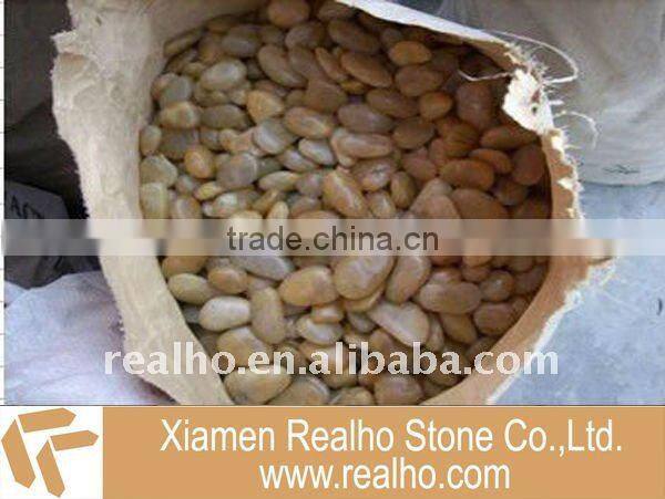 polished stone pebbles
