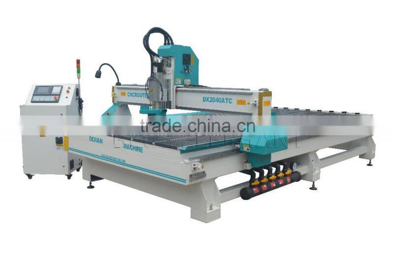 DX2040 China atc cnc router with vacuum table for wood furniture, MDF, PVC, PCB, Acrylic