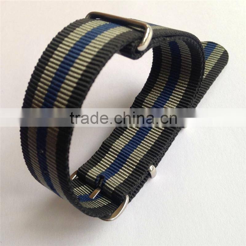 One Piece Custom Printed Nylon Nato Watch Straps 22mm