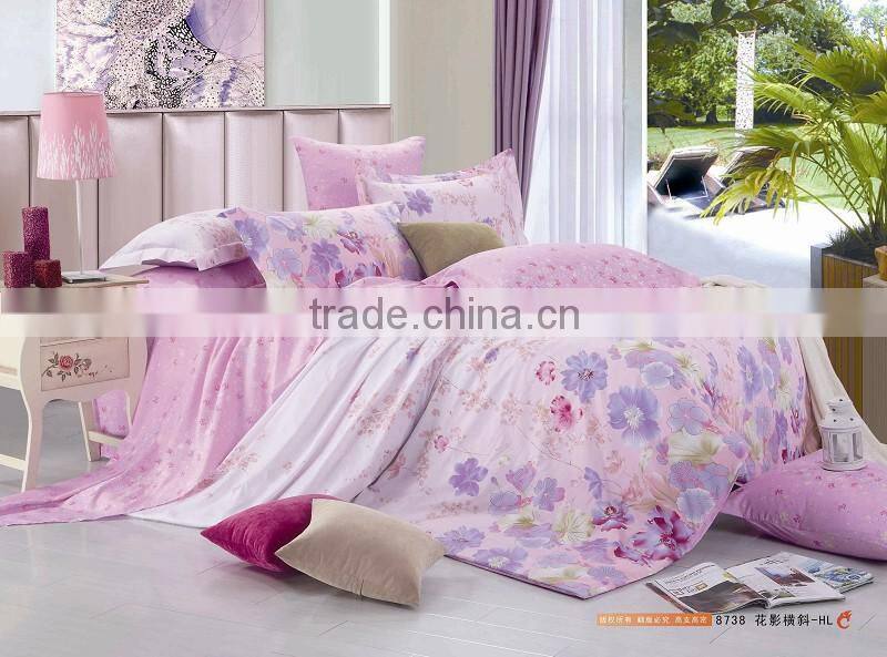 cotton bed,100% cotton fashion design bedsheet set duvet cover