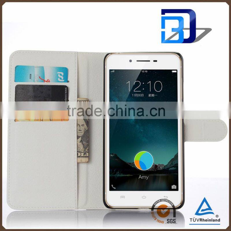 for vivo x6 plus cover case, Litchi Design Credit Card Wallet Stand Flip leather case for Vivo X6 Plus mobile phone cover