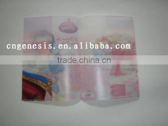 School easy use color PVC book protector/Plastic school book cover / PVC waterproof notebook cover wholesale