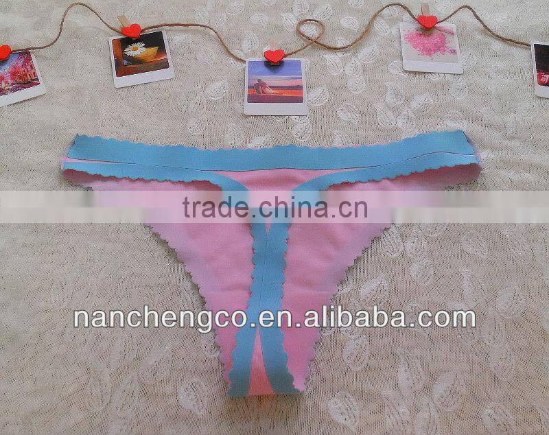 Ladies Seamless Thong laser cut panty