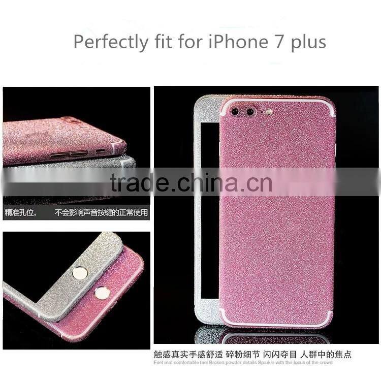 Luxury glitter sparkling bling bling sticker for iphone 7 plus