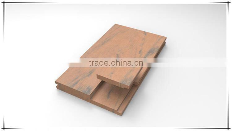 Foshan Color wood grain texture synthetic lumber wpc board flooring