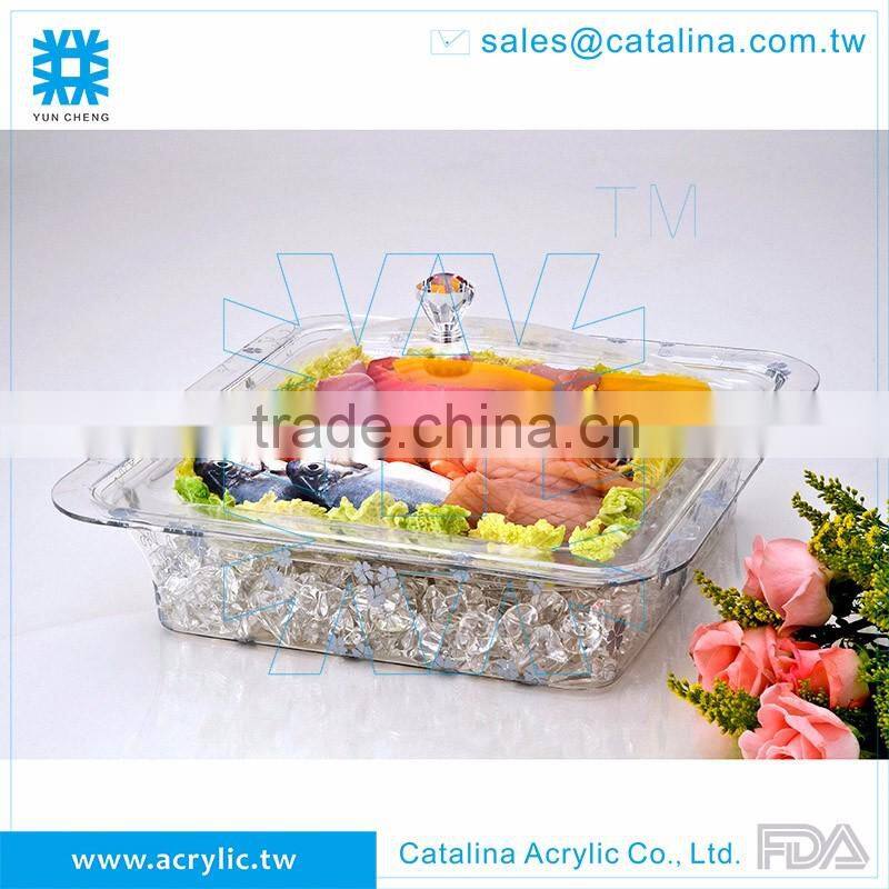 Taiwan Manufacturer High Quality Acrylic Banquet Serving Tray