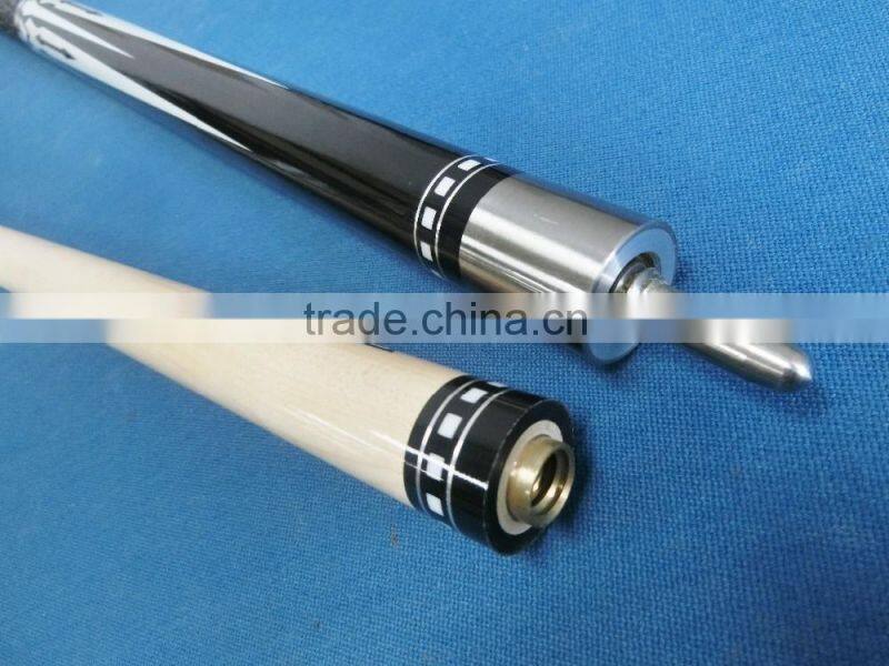 New arrival 1/2-pc maple pool cue stick 58 inch billiard snooker cue with linen grip