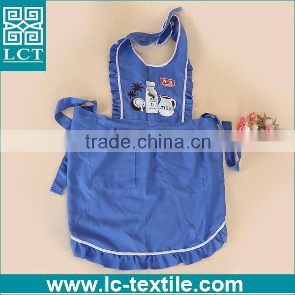 100% spun polyester fancy fuffle design french maid kitchen apron
