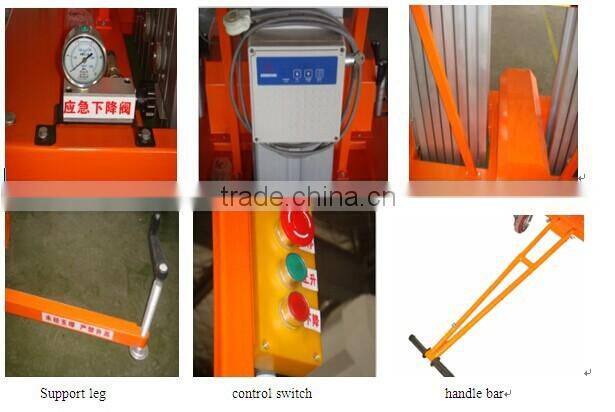 Aluminum Alloy Hydraulic Rising Electric Lifter Table Aerial Maintenance Platform