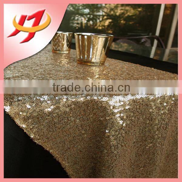 Fancy Luxury Silver Sequin Laser Cut Felt Table Runner for Square Tables