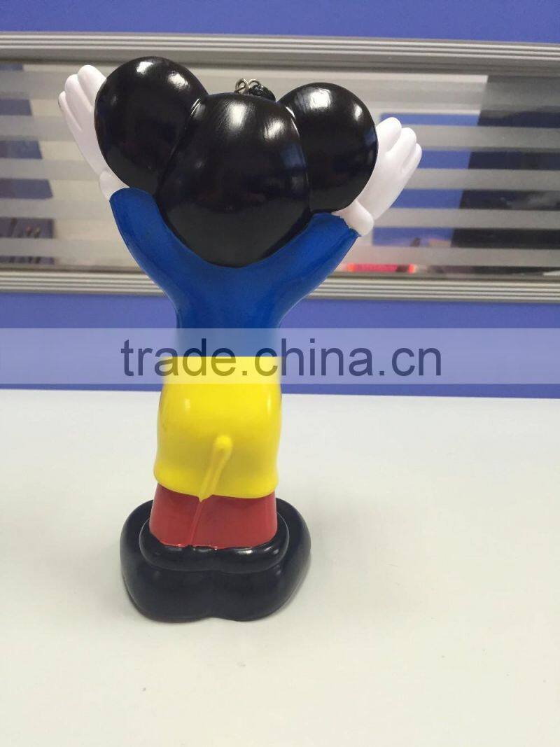 Mickey Mouse Vinyl Toy, Factory Stock Plastic Toy