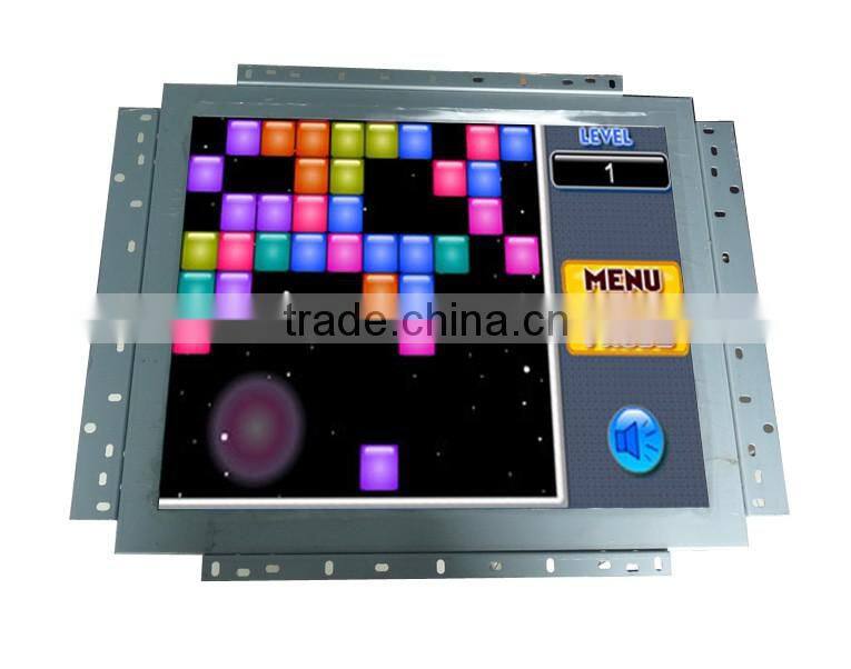Black White Color Metal Case 1024*768 4:3 12inch LED Open Frame Monitor